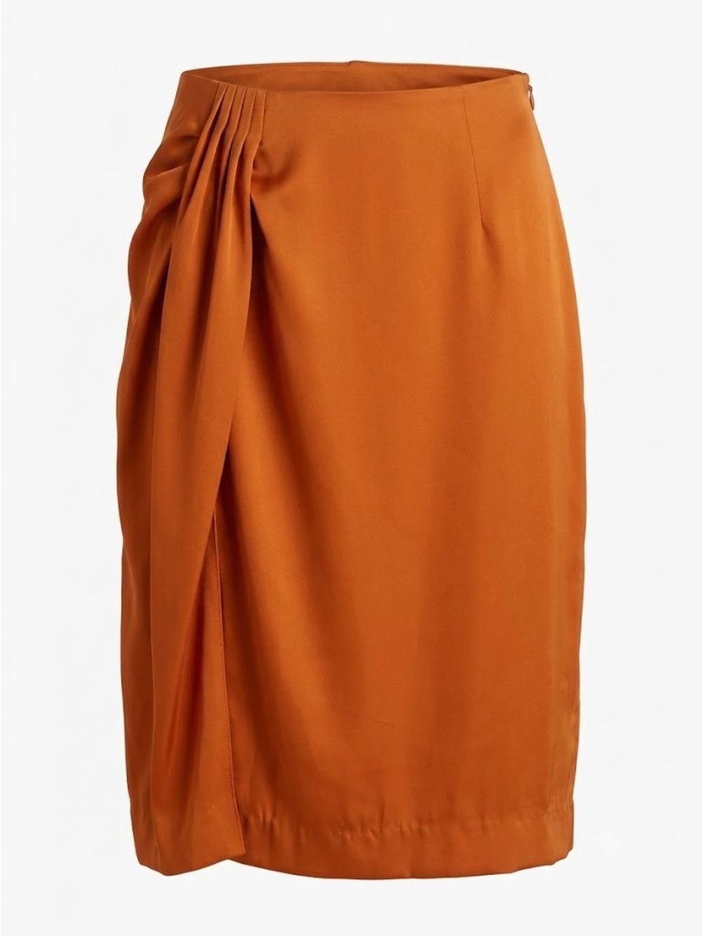 J. Crew Orange Draped Mini Skirt